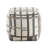 Square Multi-Color Fabric Pouf - Non-Slip Base, 16"H, 300Lbs Weight Capacity, Modern Footstool Non-Slip, Multi-Color, Style
