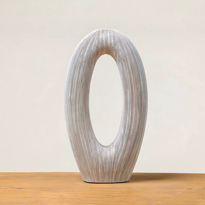 Osbaldo Striped Abstract Tall Flower Vase