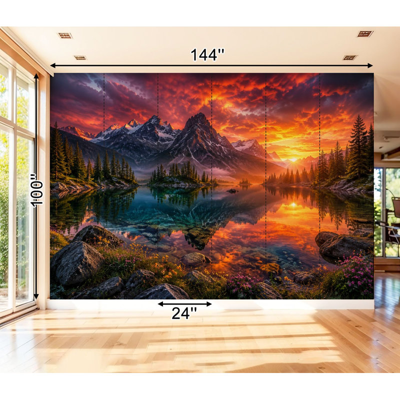 Adhésif mural amovible Peel and Stick, L 99,6 po x l 144 po