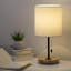 Lampe de chevet brune 17,3 po