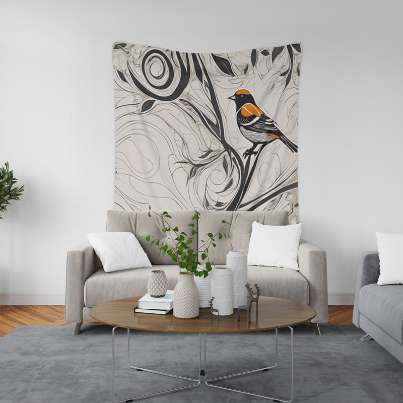 Tapisserie murale, H 88 po x l 104 po