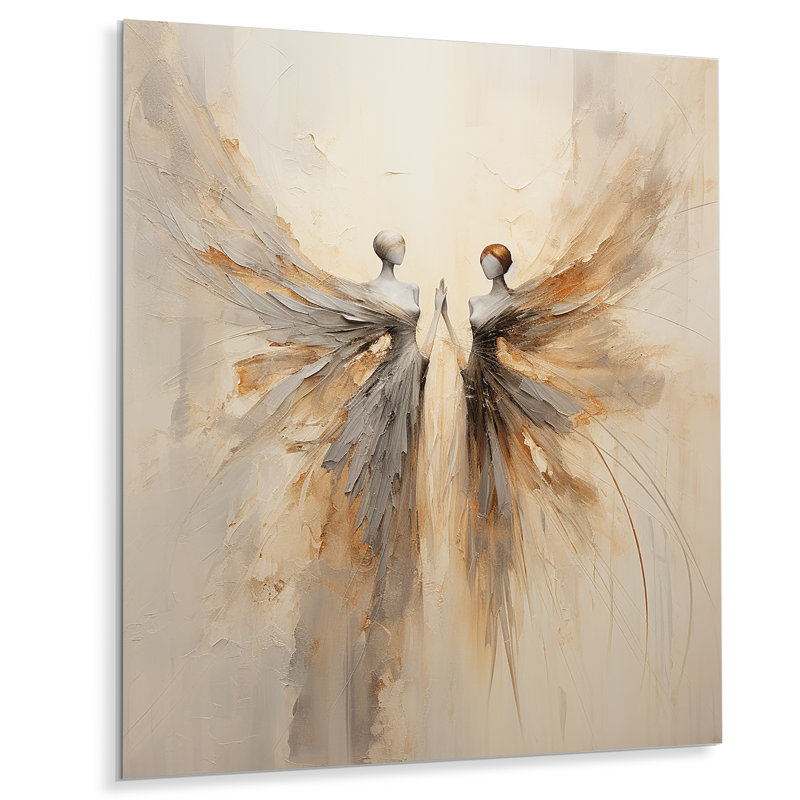 Fantasy Minimalism Fairies I - Fairies Metal Wall Decor, 32" H x 16" W x 1" D