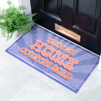 Lanz Non-Slip Floral Doormat