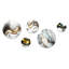 Décoration murale abstraite «Geode Waves Gray III - Modern Waves»