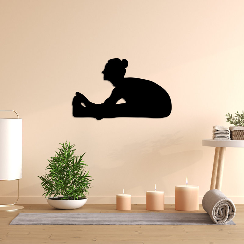 Stylish Decorative Metal Wall Accessory, Black Finish, 23.6 x 14.6 inches | 100% Durable Metal, Thickness: 0.06 inches | Perfect for Home Décor, Office Spaces, and Modern Aesthetics, Eye-Catching Design