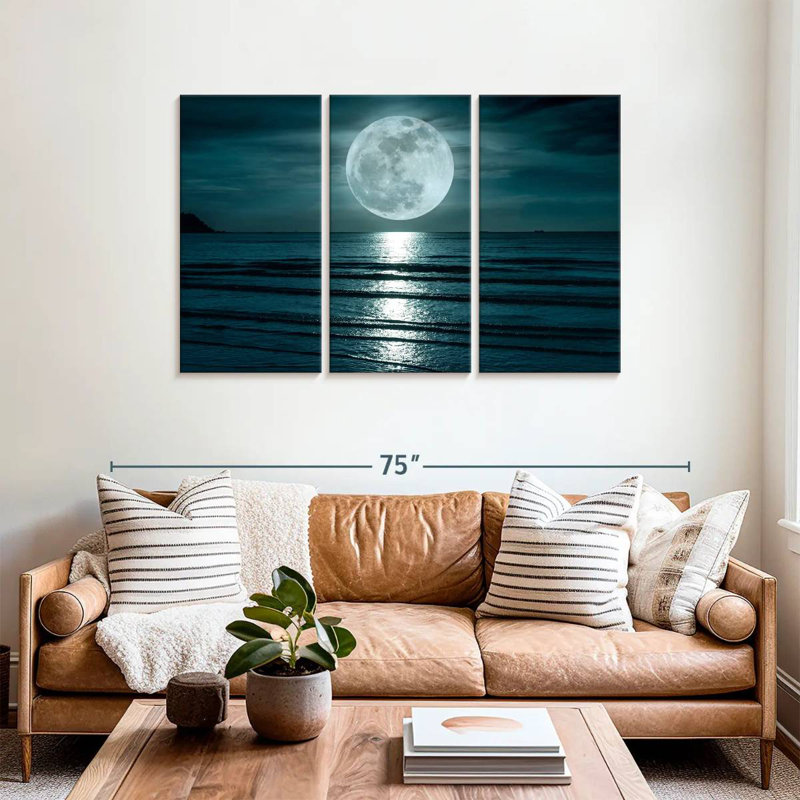 'Big Moon, 36" H x 57" W