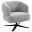 Chaise d'appoint pivotante rembourrée-235457487