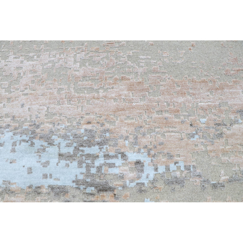Tapis naturel unique de 9 pi 8 po x 13 pi 10 po