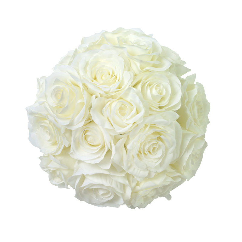 Hand-Tied White Rose Bouquet