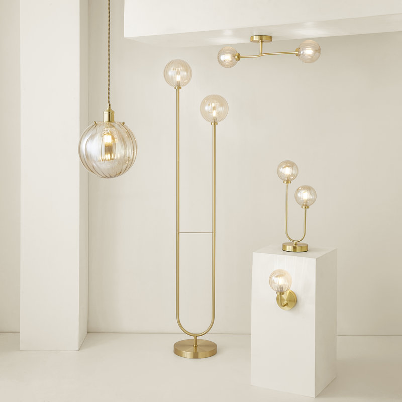 Chessy Glass Semi Flush Mount, Yes