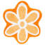 Tapis ivoire / orange Karroll Novelty 902-513538020
