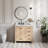Cambridge 37'' Single Bathroom Vanity with White Quartz Top-1681230270