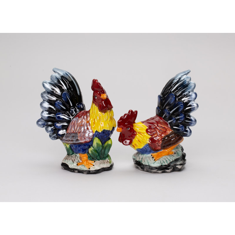 Cosmos Gifts Rooster Salt and Pepper Set