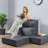 Plush Ergonomic Sofas, Pink, Modern Style For Study