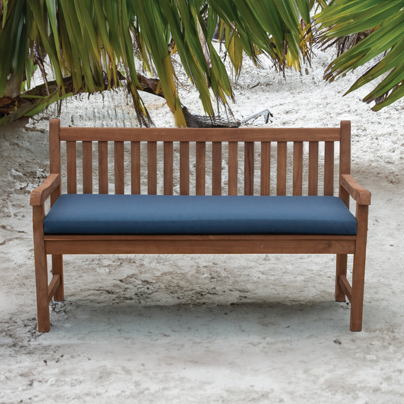 TB Bench Outdoor Cushion, 48"W x 19"L, Bamboo Bay Cobalt