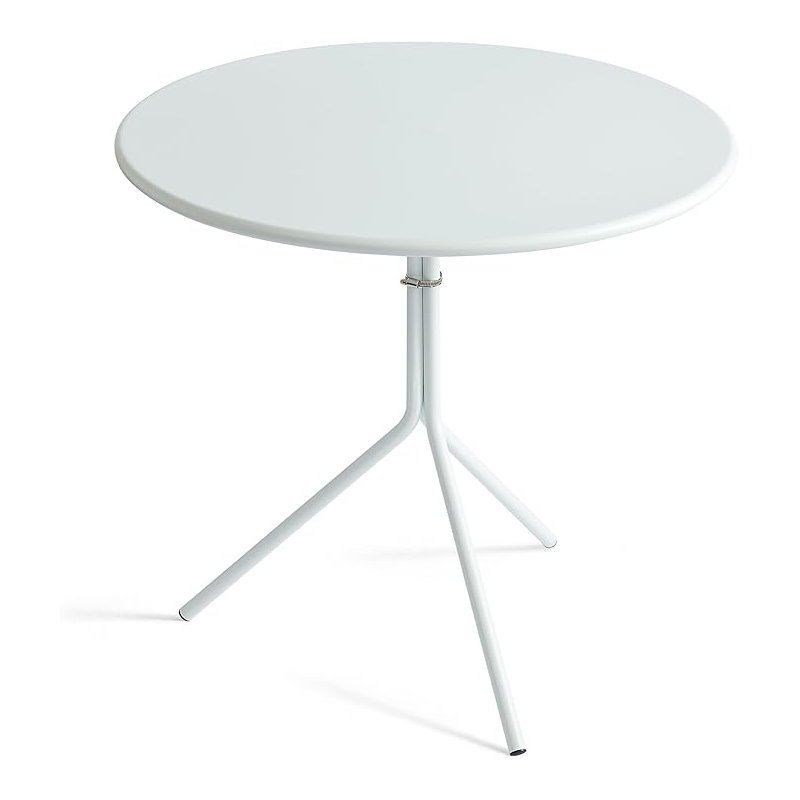 Chios Minimalist Design 31.5 Inch Diameter Round Metal Patio Table, Indoor and Outdoor Bistro Table, Cafe Table, Dining Table, Suitable for Indoor and Outdoor Cafes and Restaurants
