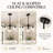 5-Light Chandelier, 35.5" Clear Hammered Globe Glass Pendant Light with Adjustable Downrod