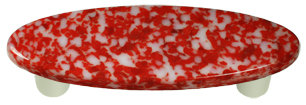 Poignée barre 3 po Granite, Noir, Rouge / blanc