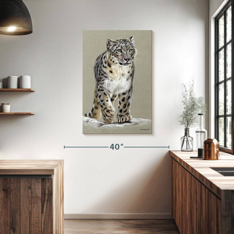 Brampt Snow Leopard II, 39" H x 26" W