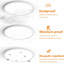 Paquet de 1 plafonnier encastré à DEL de 12 pouces, plafonniers 28W 3000K / 4000K / 5000K sélectionnables, luminaires super lumineux à proximité de 3200LM pour chambre à coucher, cuisine, salon, couloir