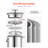 French Press Coffee Maker 34 oz Stainless Steel French Coffee Press Silver
