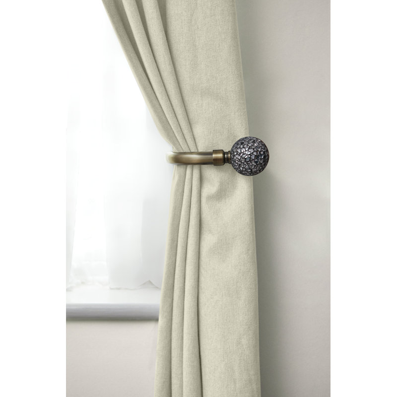 Abrahamson Antique Brass 20cm Curtain Holdback, null