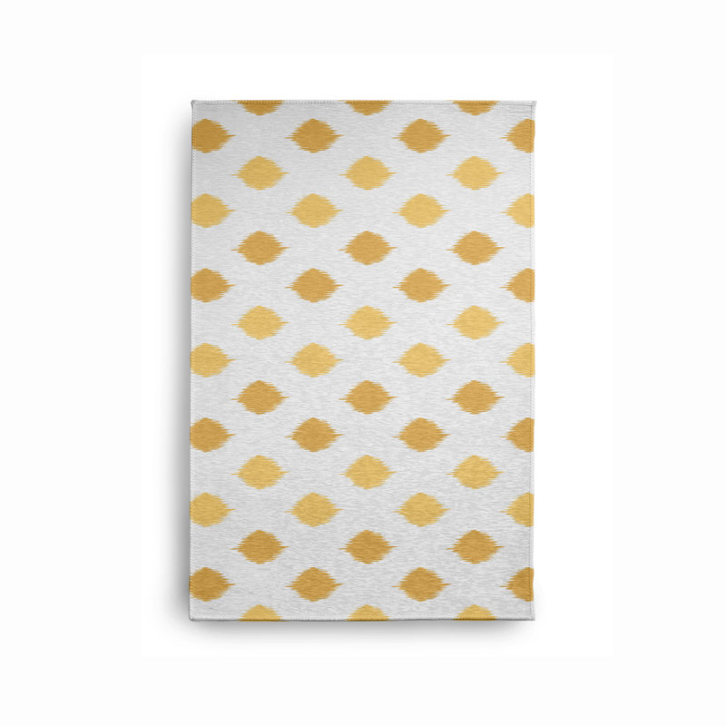 Magdalene Chenille Polka Dots Indoor Rug, Rectangle 2' x 3'