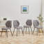 Miko 50cm H Velvet Upholstered Metal Side Chair-254413085