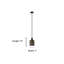 Luminaire suspendu cylindrique unique à 1 lumière