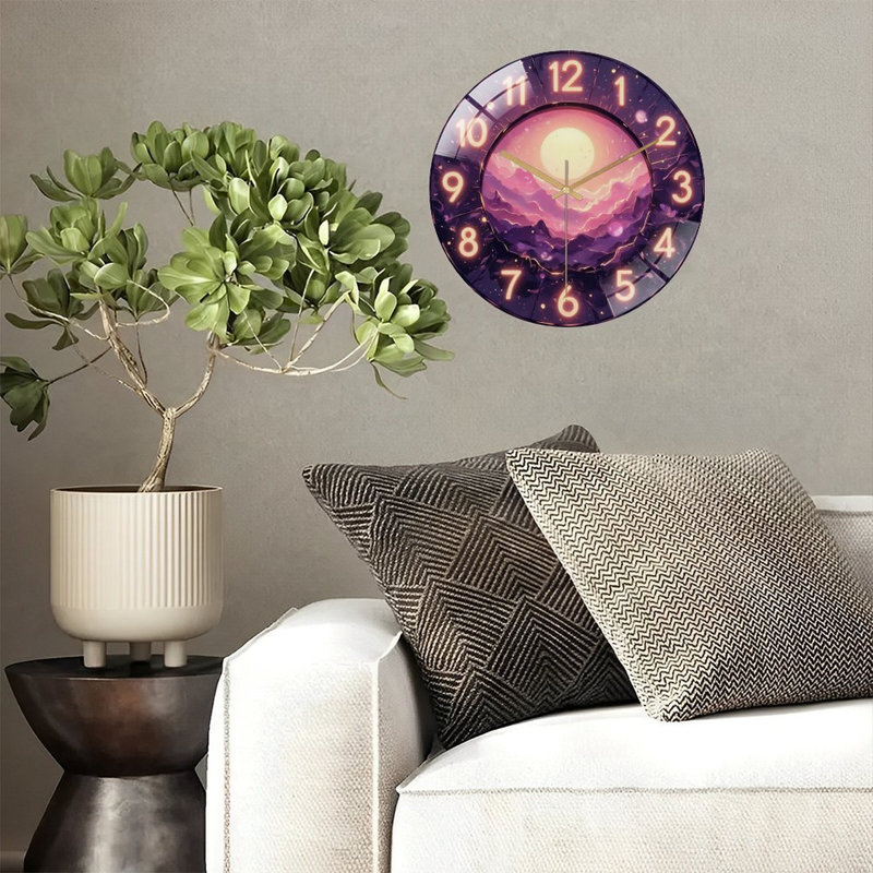 Horloge murale avec horloge murale 12 po
