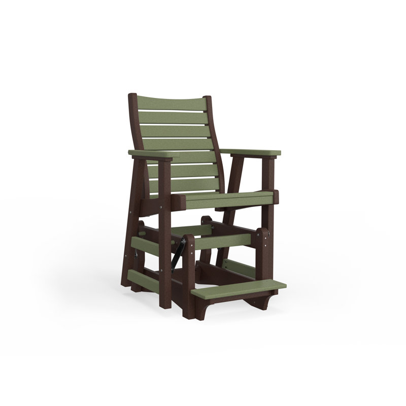 Bristol Outdoor Bar Stool, Chocolate Brown, White