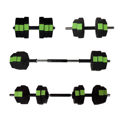 4-in-1 Adjustable Dumbbell Set 30LB