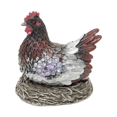 Boîte à bijoux poule
