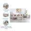 Canapé modulaire à méridienne double 6 pièces avec pieds interchangeables Latitude Run®
