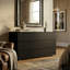 Commode à 6 tiroirs de 47 po de largeur, commode double de rangement pour chambre à coucher avec rangement spacieux et design moderne-1142269004