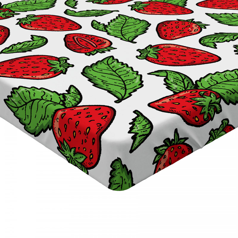 Microfiber Floral Fitted Sheet, Queen Fitted Sheet