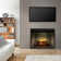 Dimplex Revillusion Built-In Electric Firebox Weathered Concrete Interior with Front Glass Panel