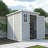 Versatile Outdoor Resin Storage Shed with Advanced Features for All Weather