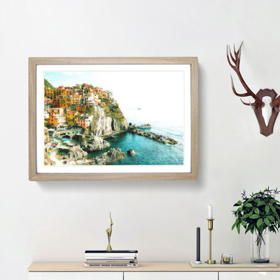 Manarola in Italy - Picture Frame Graphic Art Print