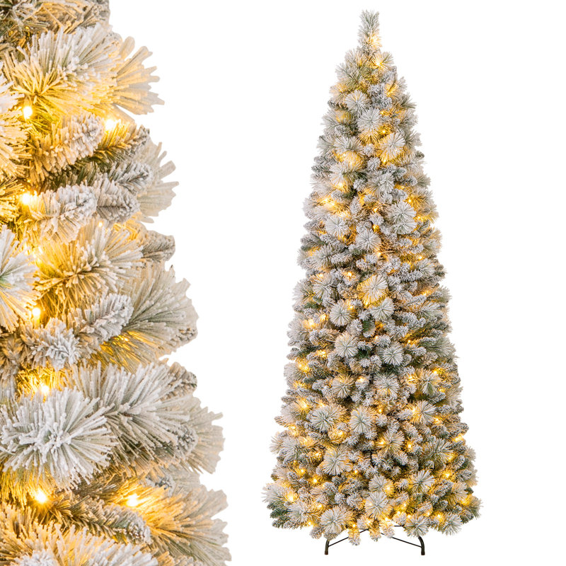 Lighted Artificial Christmas Tree, 6.9' H