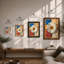 Daisy Geometric - Framed Print-1709714521-1709714501