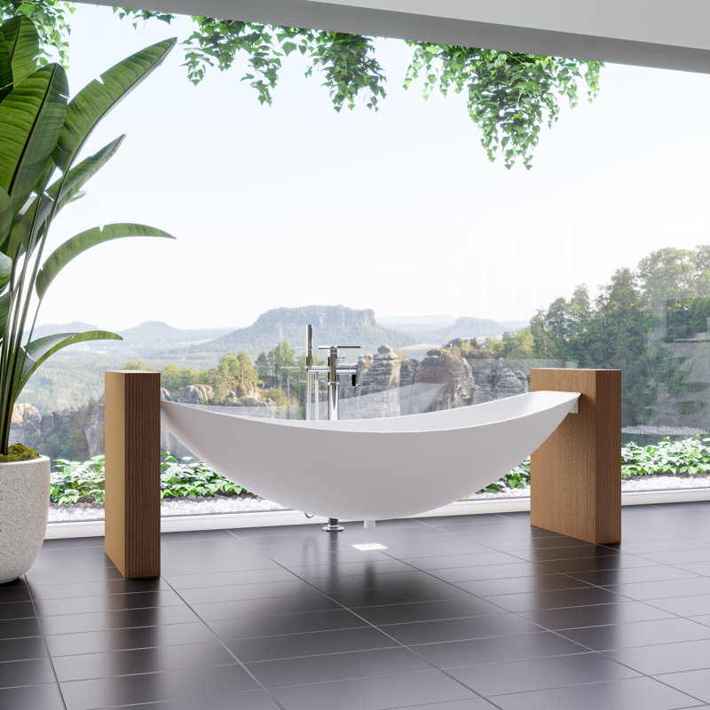 78.75'' x 78.75'' Soaking Acrylic Bathtub