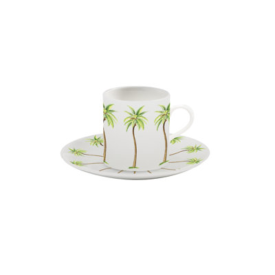 Palm Handmade China Coffee Cup
