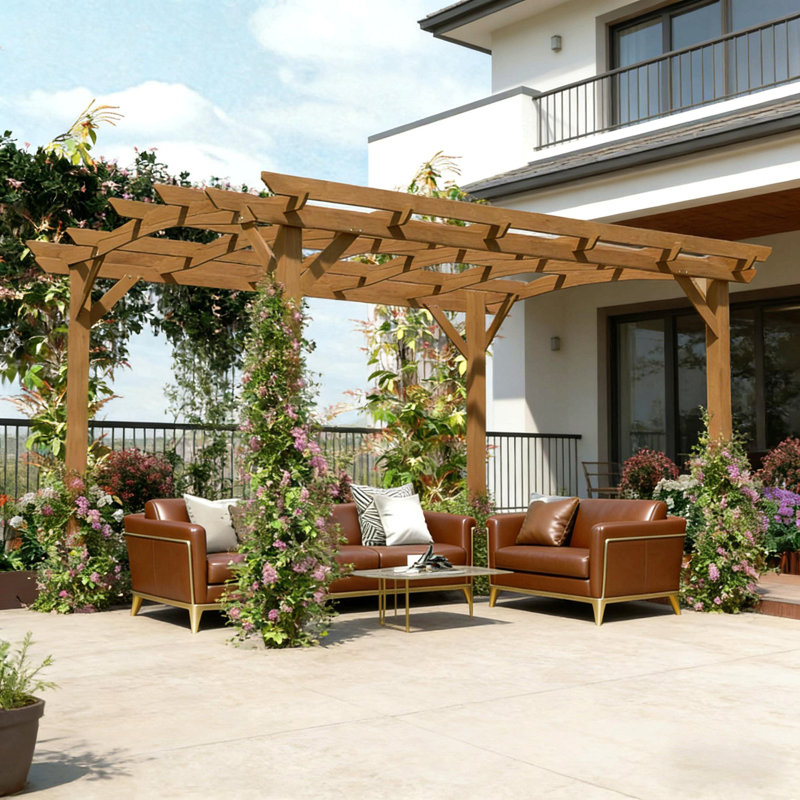 Pergola arquée, treillis de jardin pour l'extérieur
