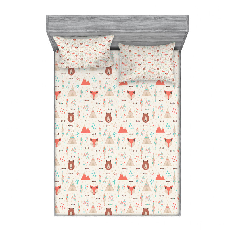 Microfiber Sheet Set, Queen Sheet Set with Fitted Sheet