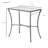 Elegant Gold 24" Side Table with Compact Tempered Glass Top