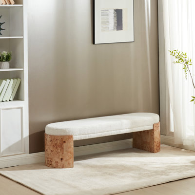 Nessabella Burl Leg Bench