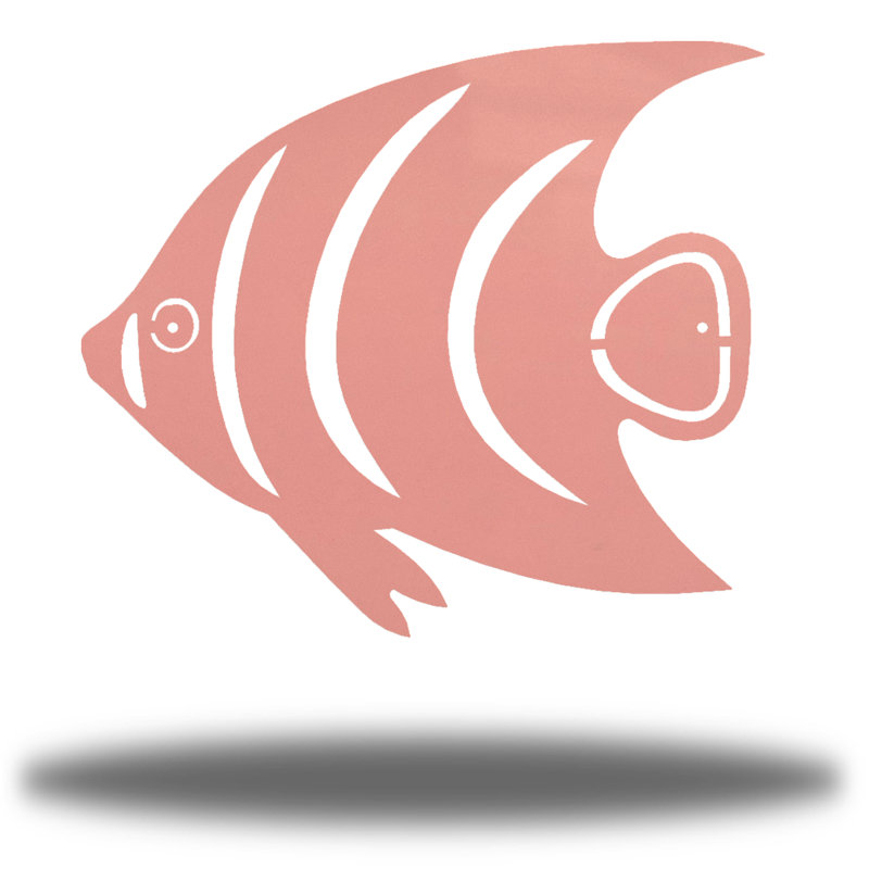 Décoration murale ange poisson, Rose, H 8 po x l 8 po x P 0,01 po
