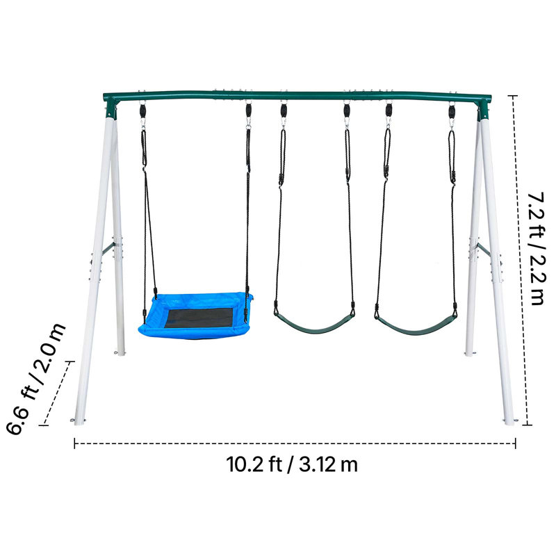 VEVOR Steel Swing Set