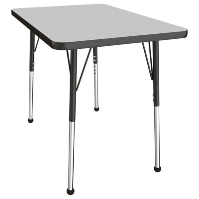 Rectangle T-Mold Adjustable Height Activity Table